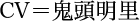 CV＝鬼頭明里
